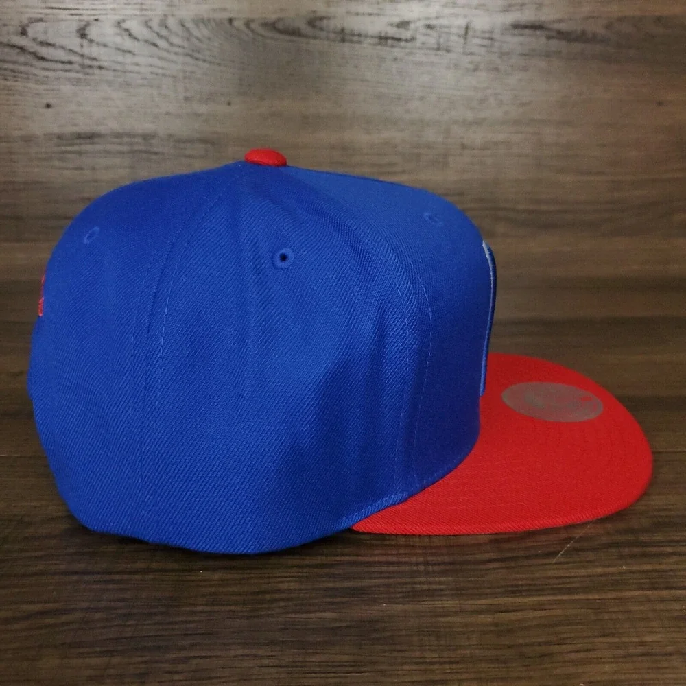 LA Clippers Mitchell & Ness NBA Snapback Cap Hat 3D Logo Blue‎ Red NWT